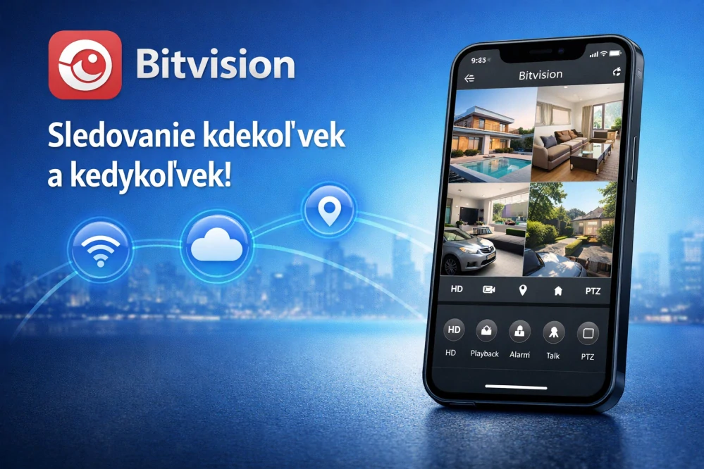Amiko Wifi 4 kamerový set, FullHD 2Mpix, Dome (3200K4)
