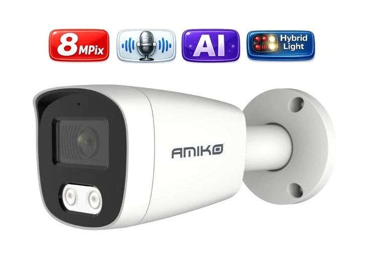 Amiko IP 4 kamerový set, 4K Ultra HD 8Mpix, Ai, Dl, Tube (1801K4)