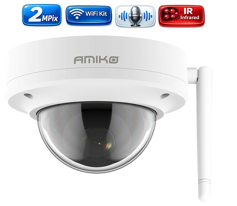 Amiko Wifi 5 kamerový set, FullHD 2Mpix, Dome (3200K5)