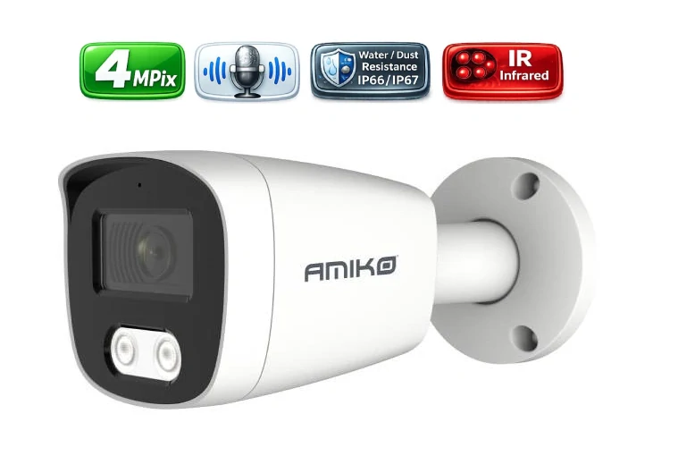 Amiko IP 4 kamerový set, 4Mpix, Tube (1401K4)