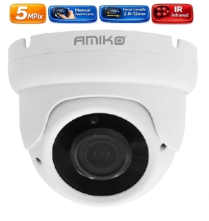 Amiko IP kamera 5 Mpix, Manual Zoom, Dome (1505)